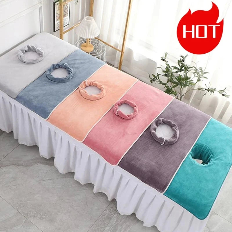 Serviette pour visage avec trou table de massage MASSAGE ZEN