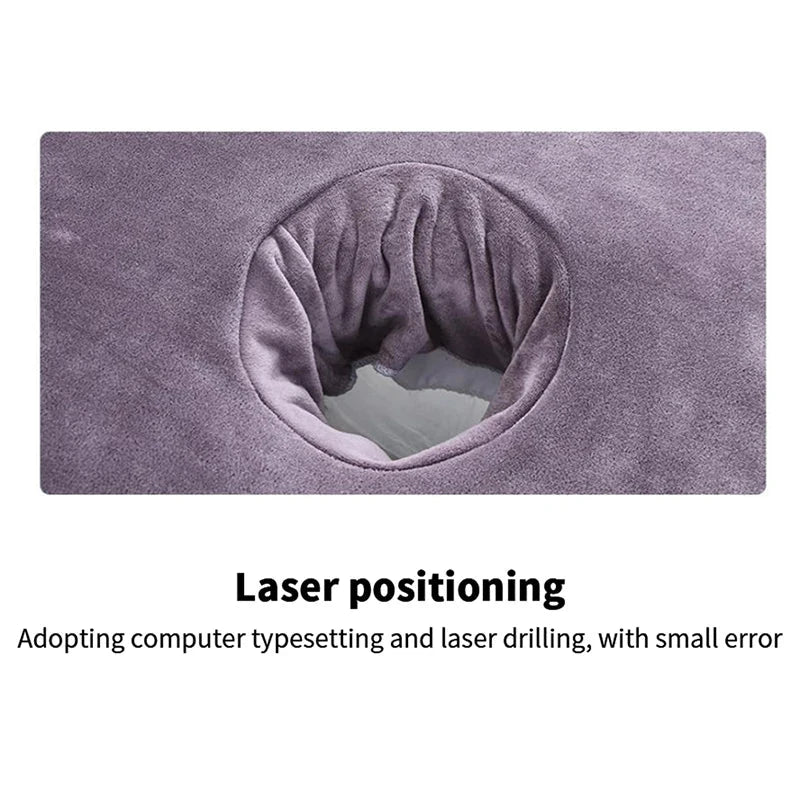 Serviette pour visage avec trou table de massage MASSAGE ZEN