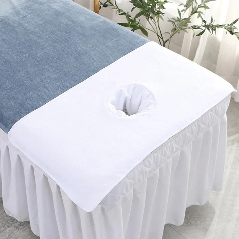 Serviette pour visage avec trou table de massage MASSAGE ZEN