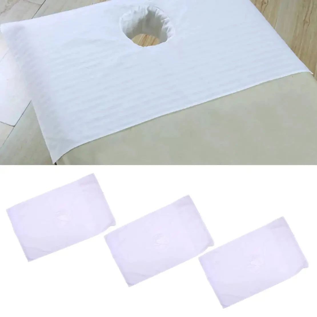 Lot 3 serviettes pour visage table de massage MASSAGE ZEN