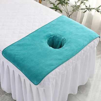 Serviette pour visage avec trou table de massage MASSAGE ZEN