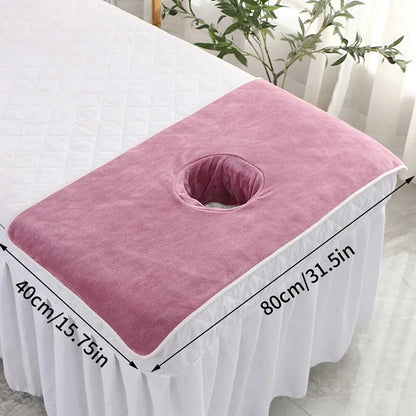Serviette pour visage avec trou table de massage MASSAGE ZEN